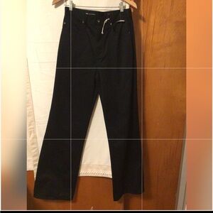 AG Adriano Goldschmied Black Kora High Rise Wide Leg Jeans